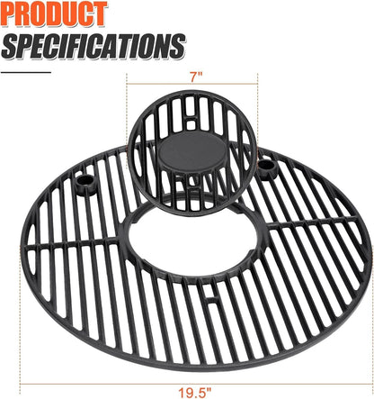 QuliMetal Round Grill Grate 19.5" for Akorn Kamado Ceramic Grill, Pit 19.52''