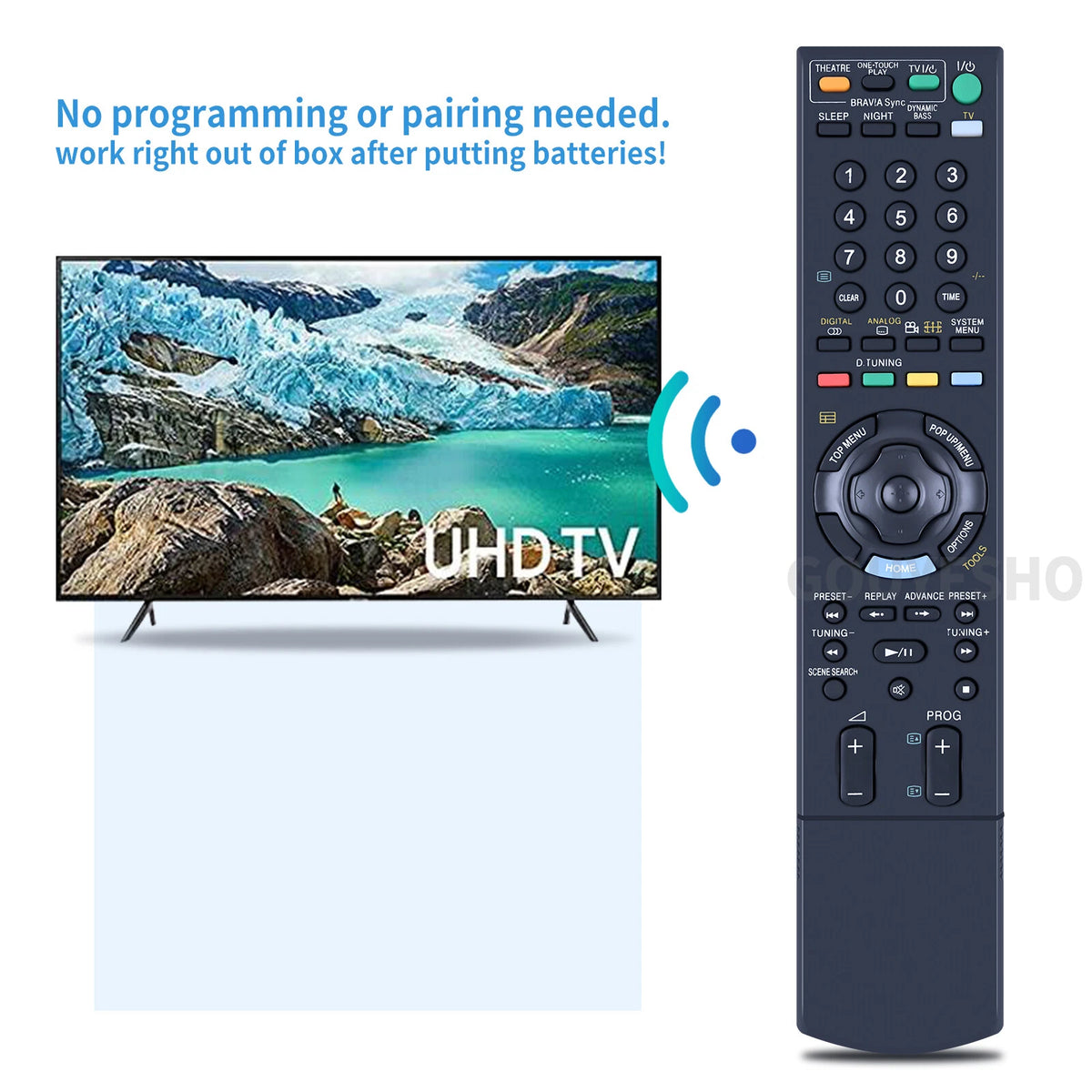 RM-ADP035 Replacement Remote Control For Sony Disc Player BDV-E301 BDV-E801