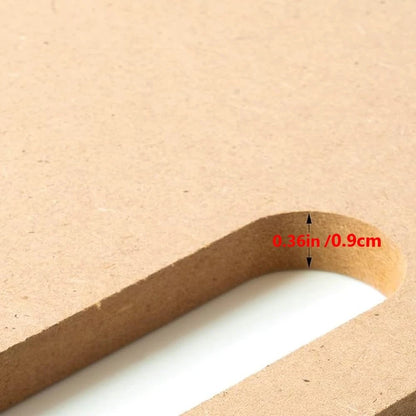 Clay Wedging Board with Built in Handle Portable Wooden 22 x 22 inches, Beige