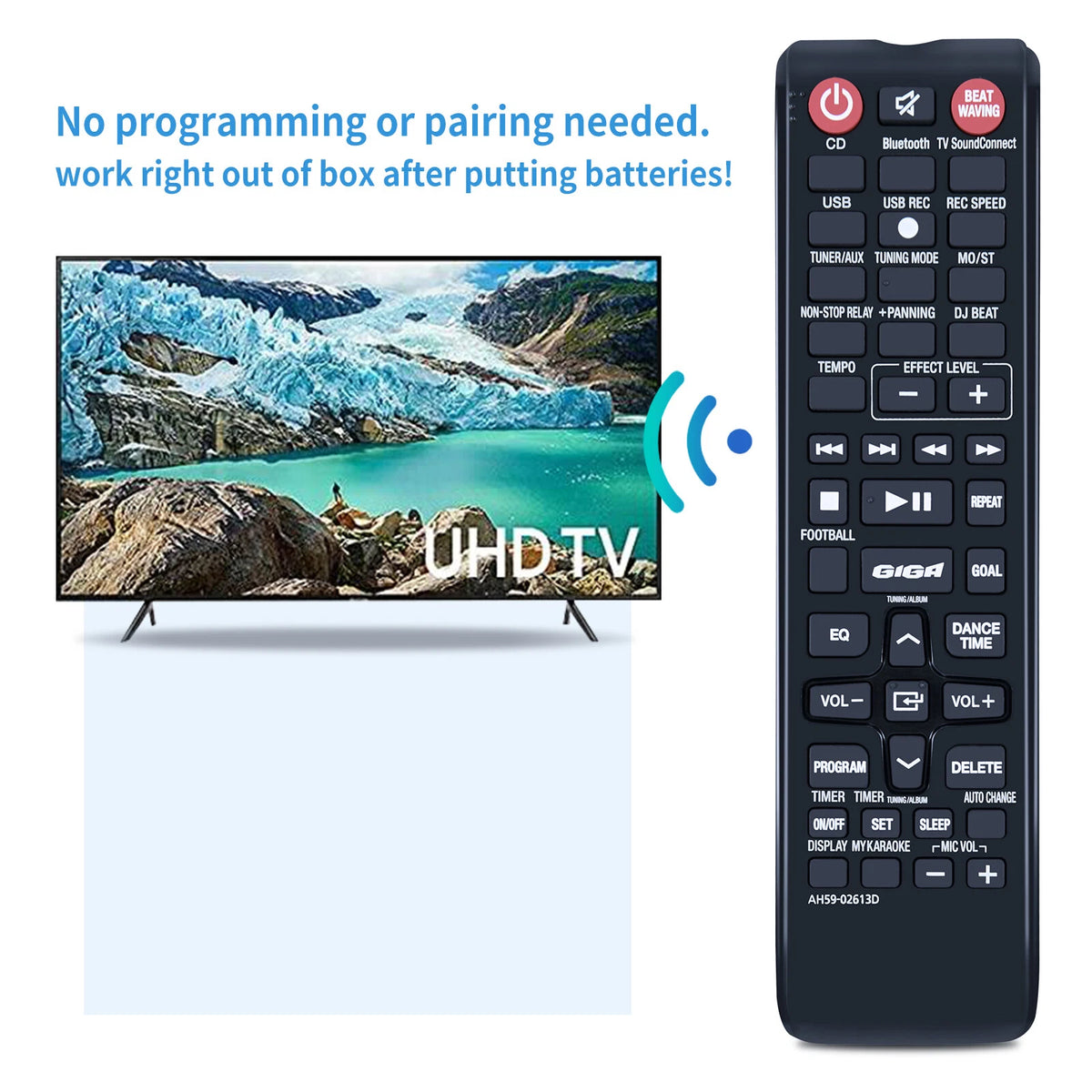 AH59-02613D For Samsung Giga Sound System Remote Control MX-HS8500 MX-HS9000