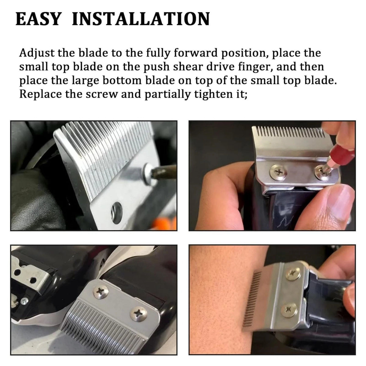 1* Adjustable 2 Hole Standard Clipper Blade Fit For Wahl Multi-model Clipper