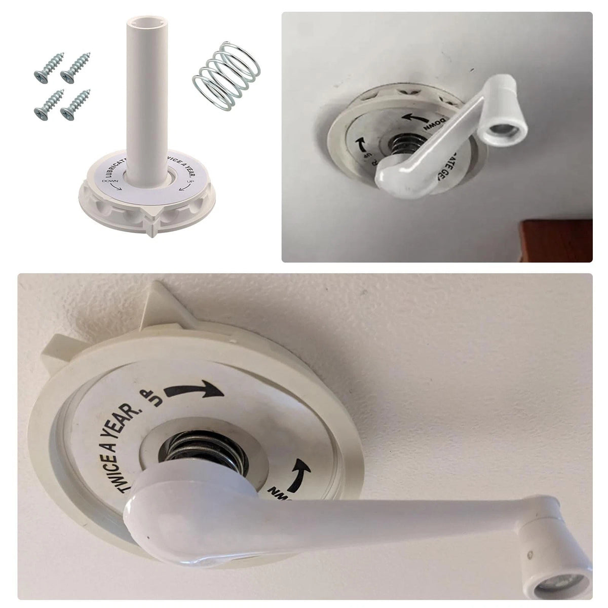 VIDABTE RP-6300 RV TV Antenna Directional Handle, Handle White