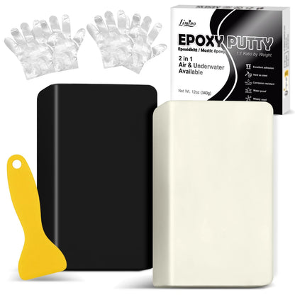 Epoxy Putty - 12oz Fast Repair Multipurpose Clay, Strong Adhesion 12oz, Black