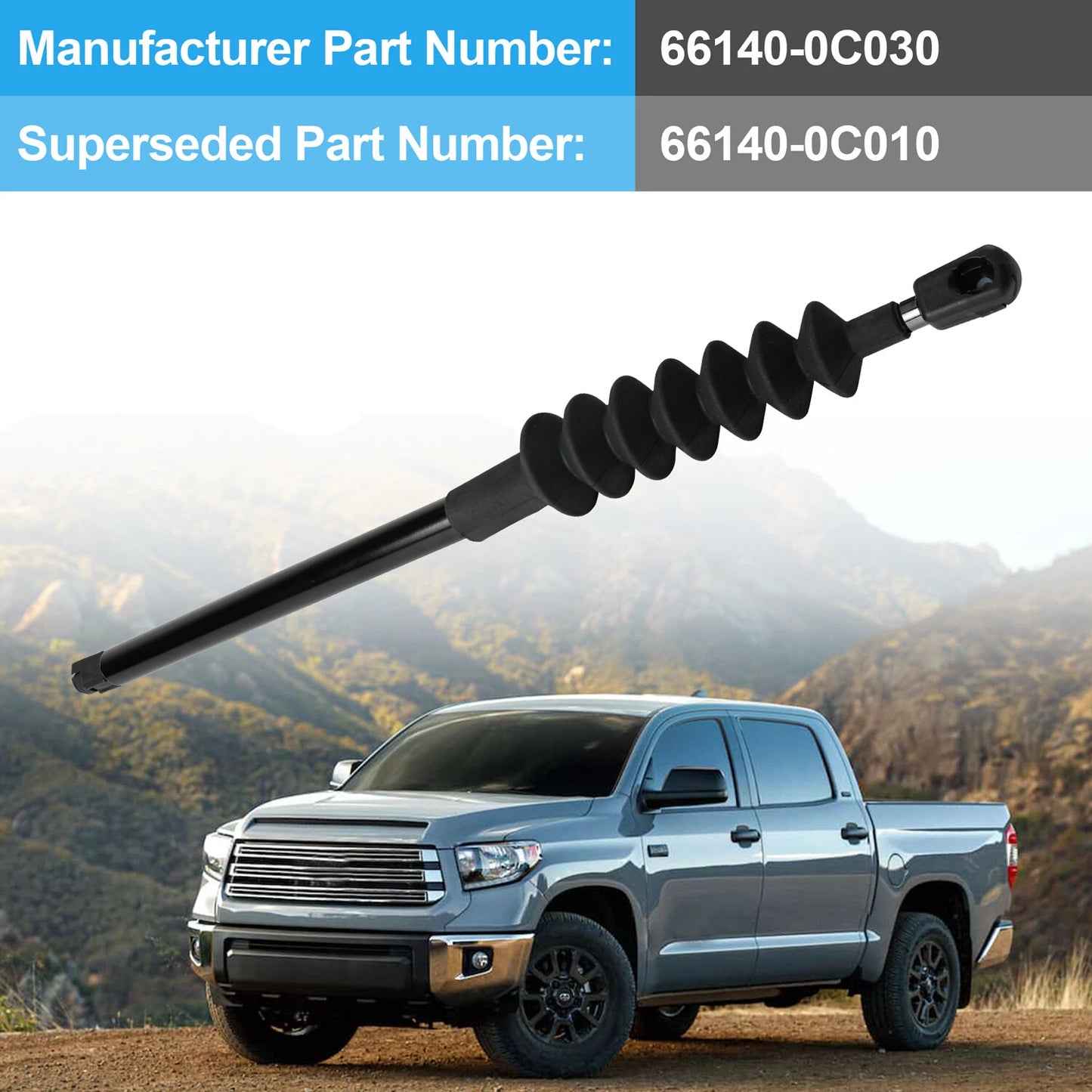 FOR 2007-2021 TUNDRA TAILGATE SUPPORT TAIL GATE SHOCK 66140-0C030 66140-0C010
