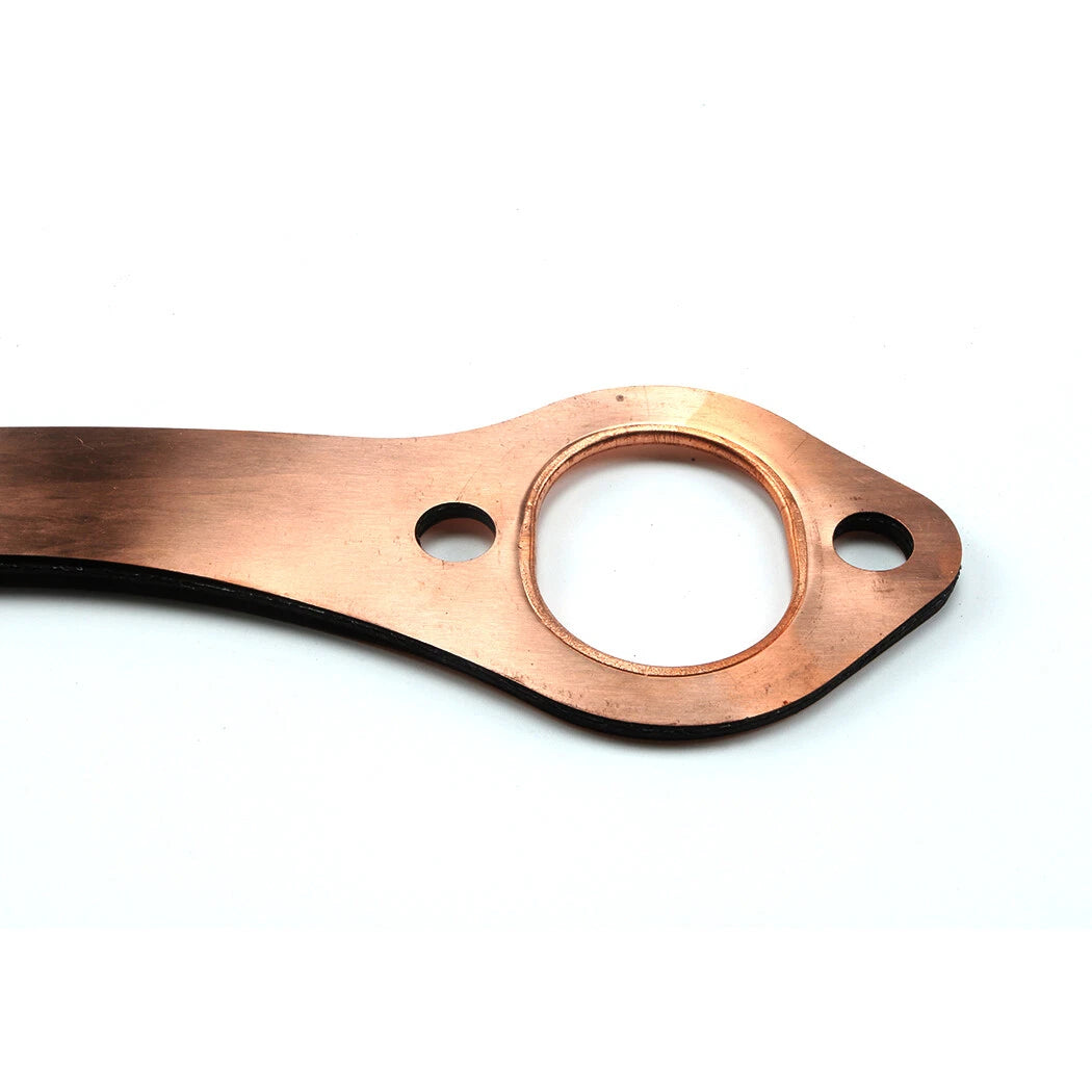 SBC OVAL PORT COPPER HEADER EXHAUST GASKETS FOR SB CHEVY 327 350 383 REUSABLE