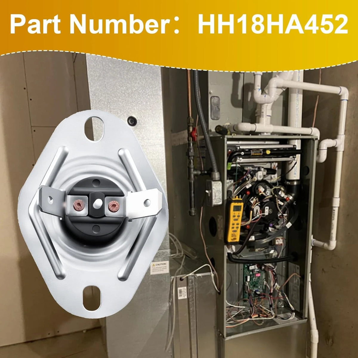 Flame Rollout Switch HH18HA452 for Carrier, Furnace Limit Bryant,...