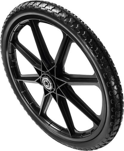 (2 PACK) 20" Flat Free Cart Wheels Compatible with rubbermaid 20 inches