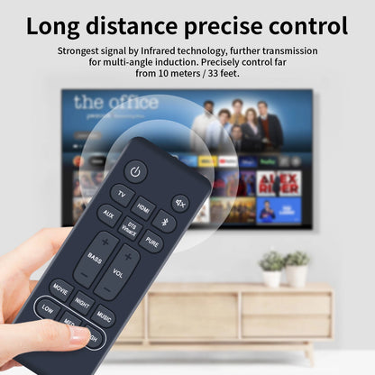 RC-1236 Remote Control For Denon Sound Bar System DHT-S216 DHT-S216H
