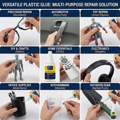 Plastic Glue 100g for Model, 3D Printing Repair, Legos & 100g, clear