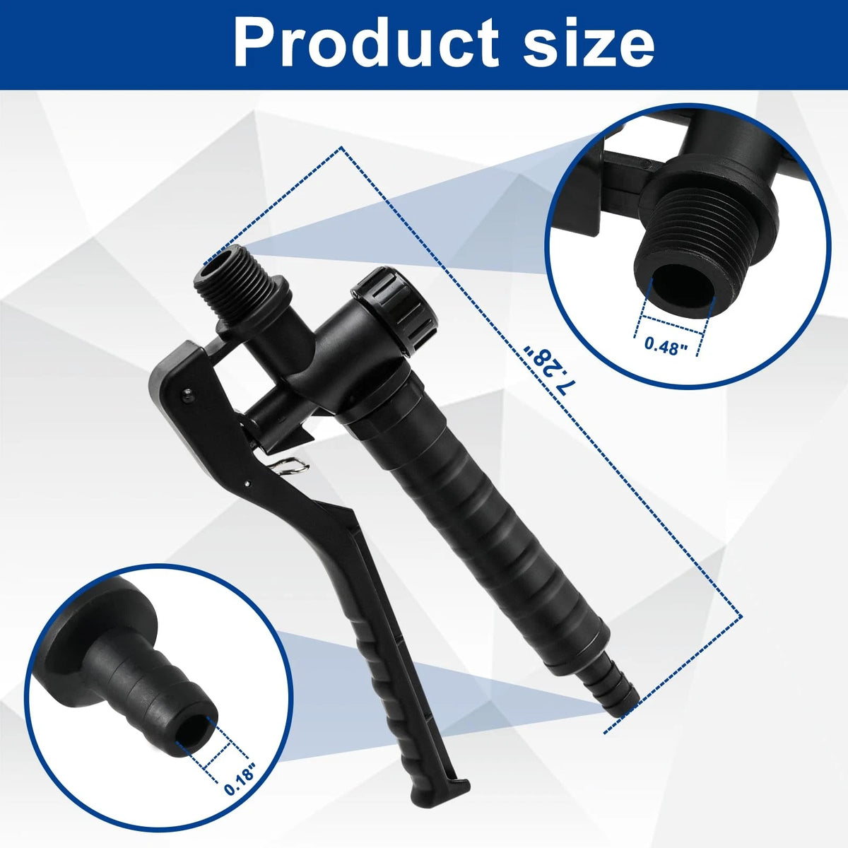 4247-500-1300 Backpack Sprayer Handle Spray Gun Compatible with STIHL black