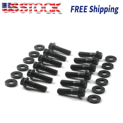 For Chevy SBC/GenIII LS 3/8" Flange 12PT Header Bolt Kit Replace 134-1202