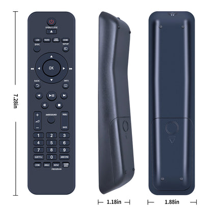 Replacement Remote Control For Philips HTS6120 HTS6120/37 HTS612037