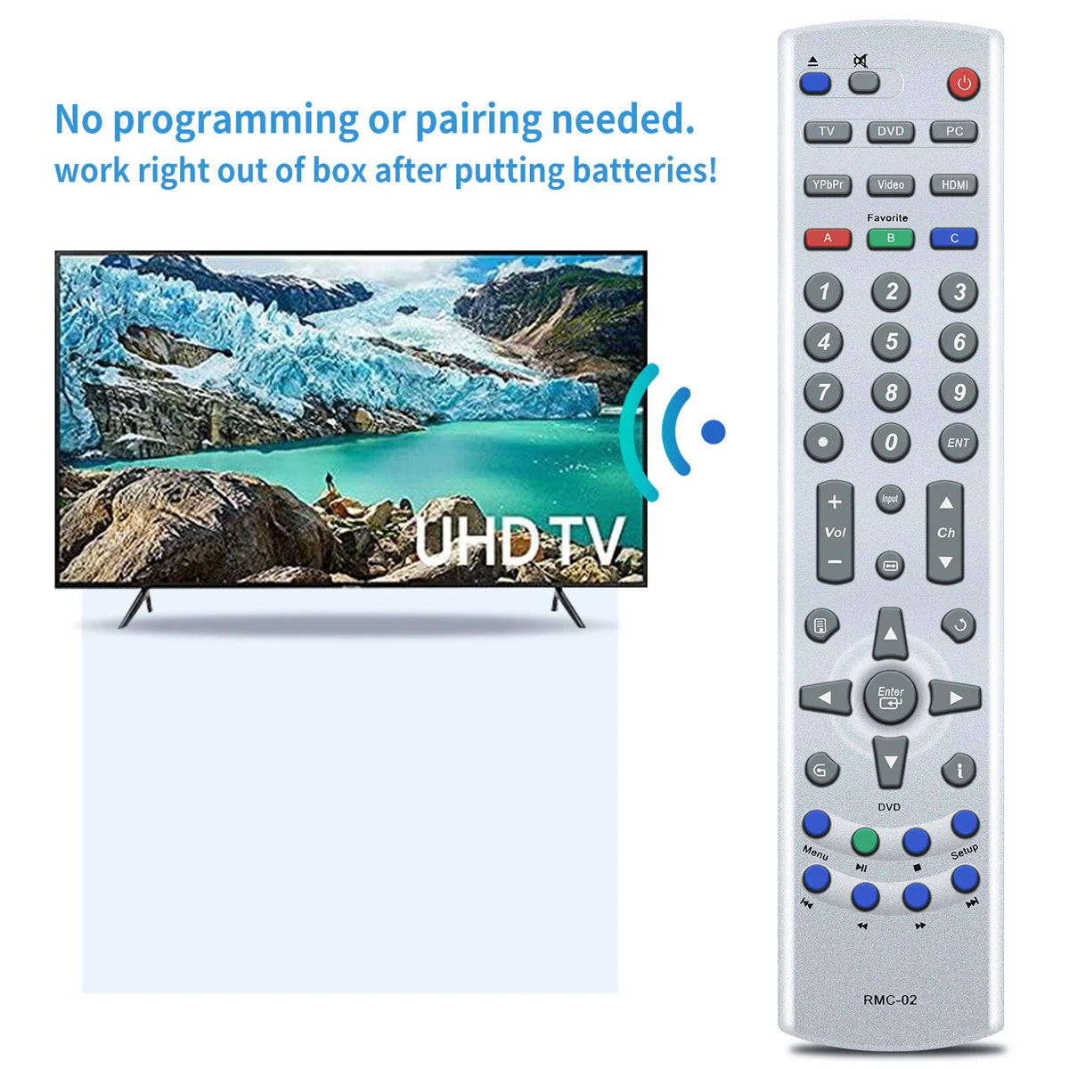 RMC-02 For Westinghouse LCD TV Remote Control SK-40H590D SK-26H590 SK-32H590