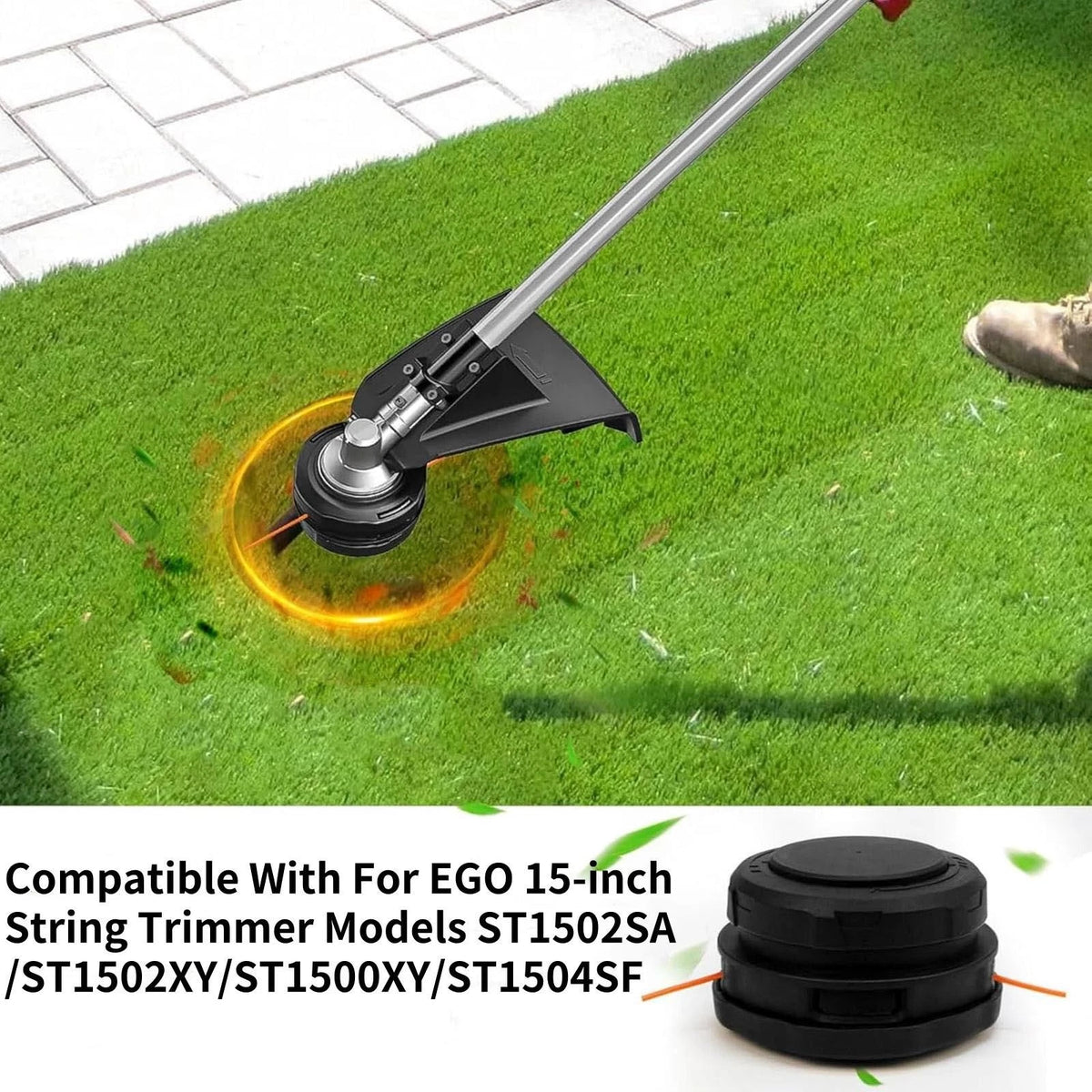 Trimmer Head For EGO 15-Inch String Trimmer ST1502XY Fit 0.080" Line Size