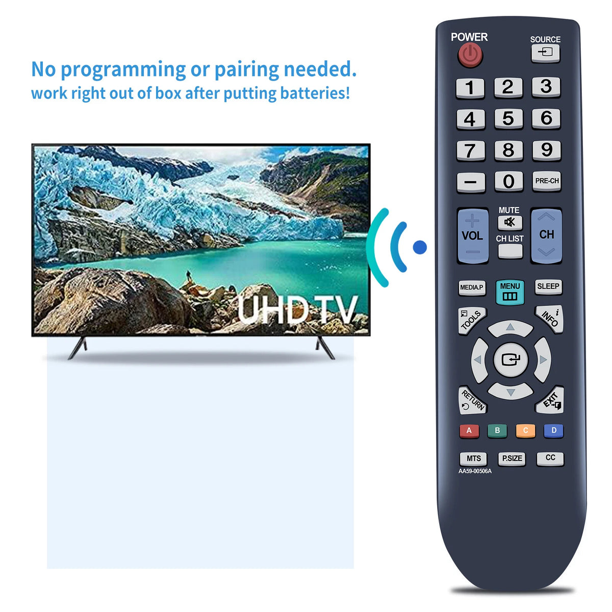 AA59-00506A Remote Control For Samsung TV PN43D450A2D PN51D440A5D LN19D450G1