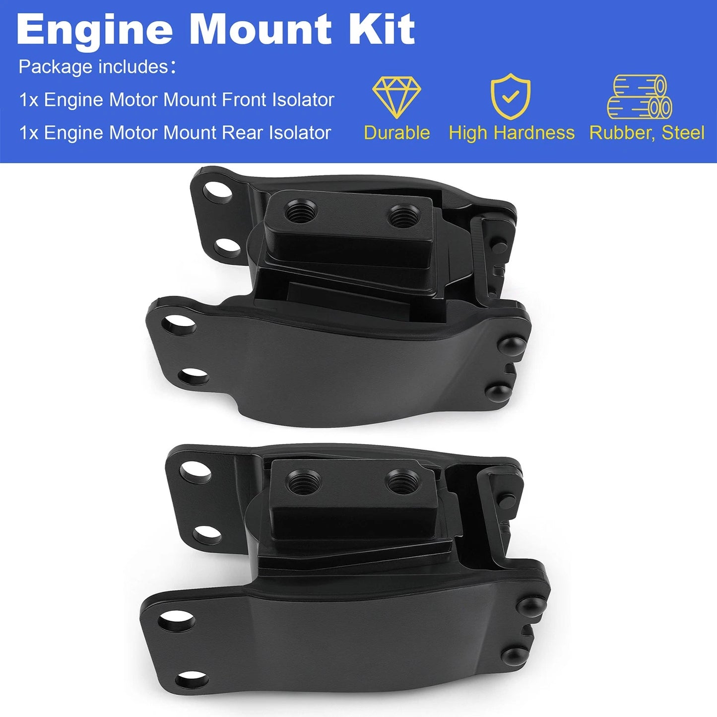 For Harley Davidson Dyna Engine Mount Isolator Set Front Rear 1991-17 FXD FXDWG
