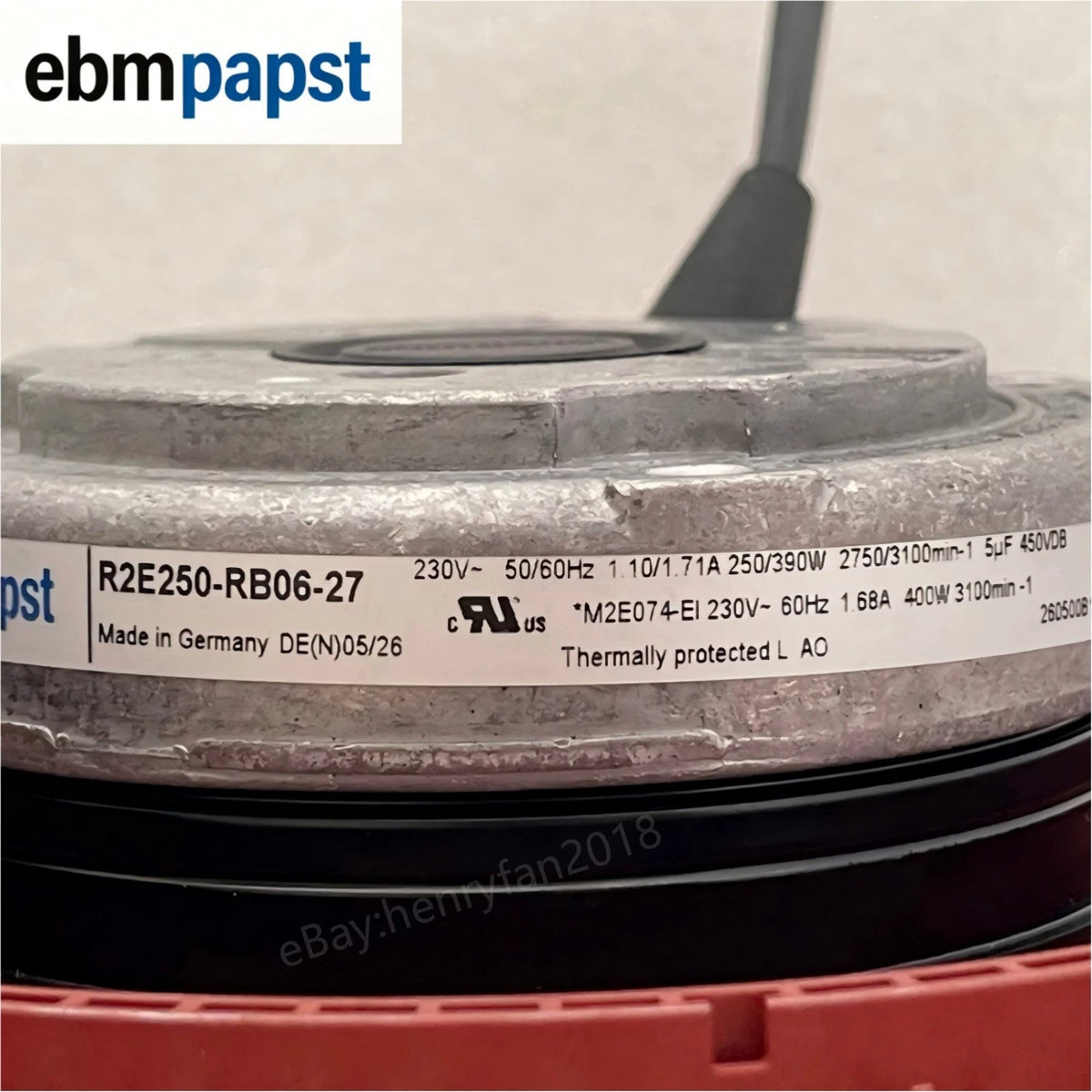 R2E250-RB06-27 for ebmpapst AC 230V for HVAC Cabinet Centrifugal Cooling Fan