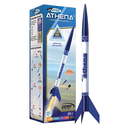 Estes 2452 Athena Rocket-Building Kit, Prebuilt Beginner Medium, Brown