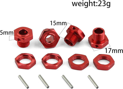 17mm Wheel Hex 4pcs Nut Aluminum Alloy w/Pins for ARRMA Typhon 6S...