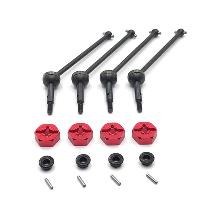 RC CVD Drive Shaft+Hex Adapter For WLtoys 1:14 144001 1/12 124017 124018 124019