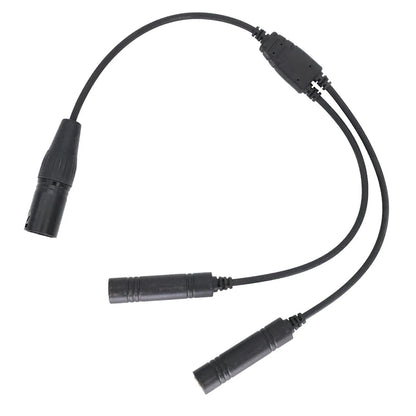 General Ation Dual Plugs Cable Repairing Parts For Airbus 5 Pin XLR Headset