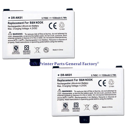 2Pcs BNRB454261 Battery For Barnes & Noble BNRV100 NOOK Classic First Edition