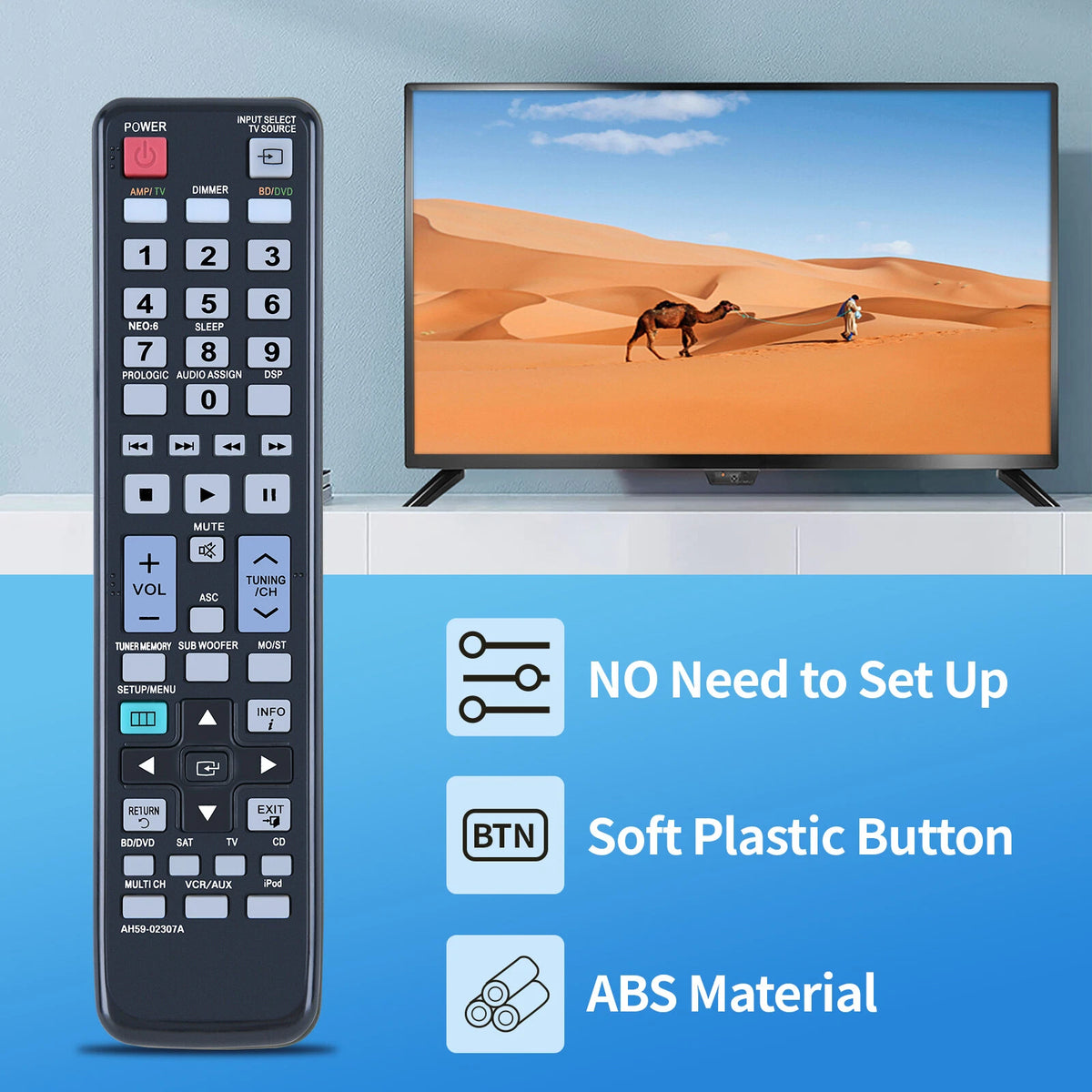 AH59-02307A Remote Control For Samsung AV Receiver HW-C700B HW-C700 HW-C770BS