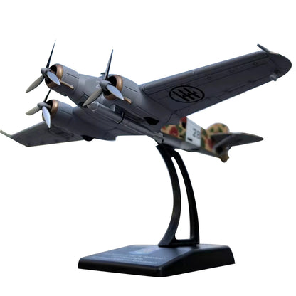 11cm Long 1/144 Scale Diecast SM.79 Sparviero Bomber Model Aircraft Toy