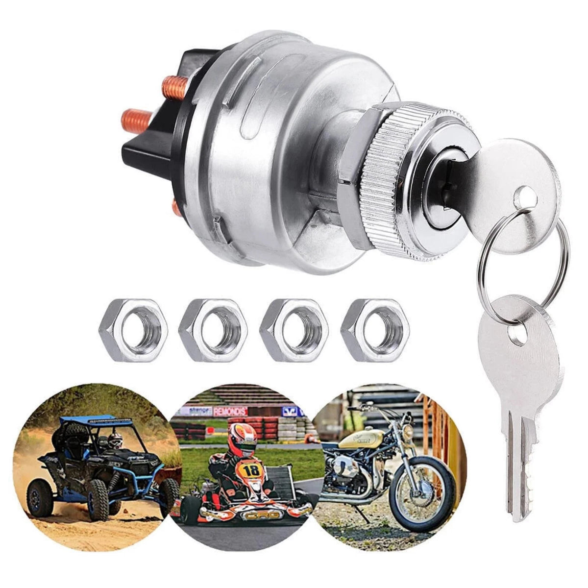 Universal 12V/24V Ignition Switch Replacement Part For Car Truck Tractor