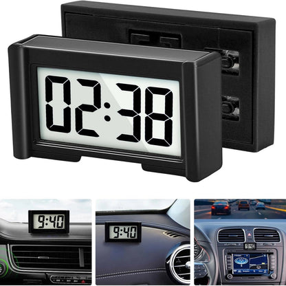 Durable 3 Pack Mini Digital Clock Small Adhesive Stick On Battery Operated Clock