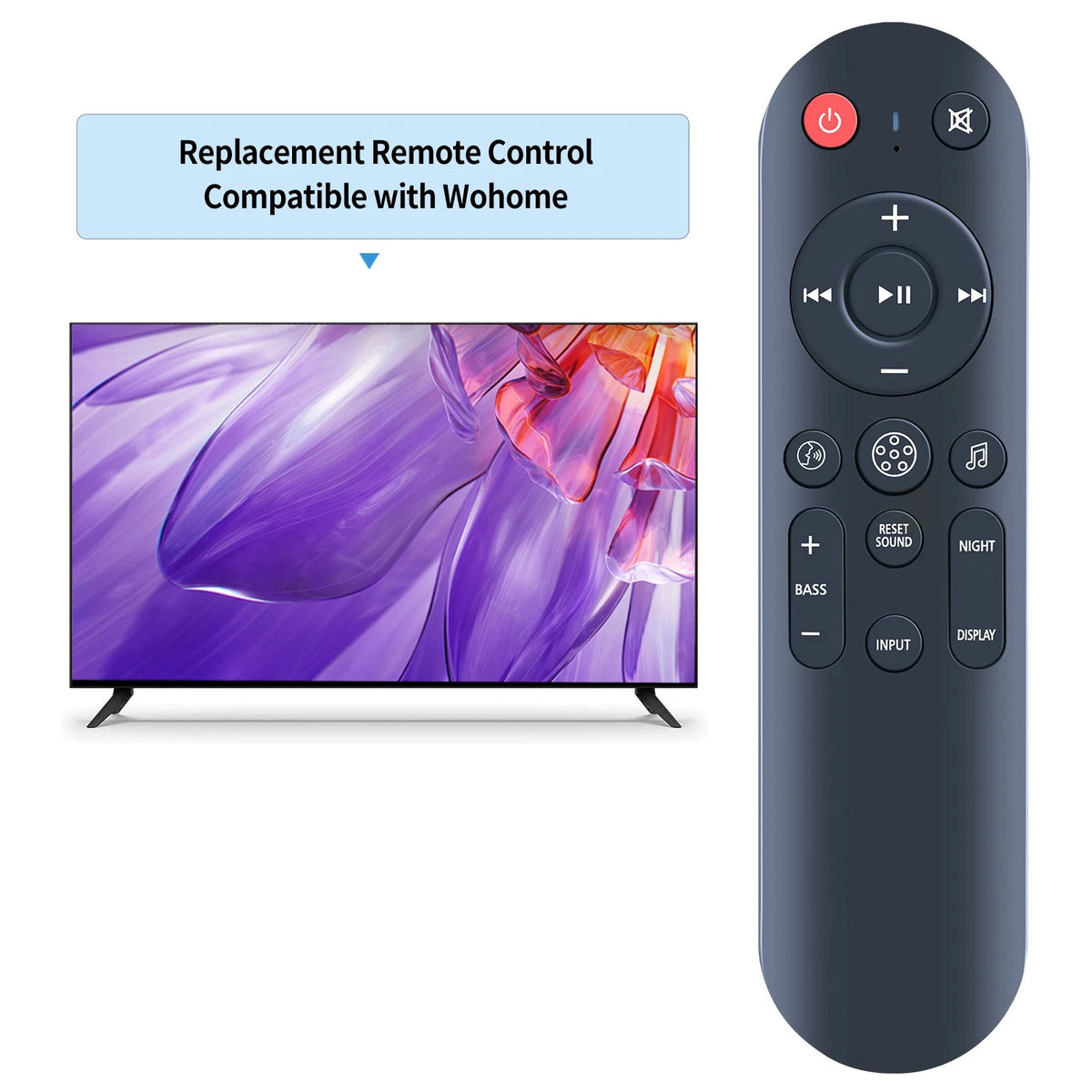 Replacement Remote Control For Wohome 2.2 Sound Bar S9930