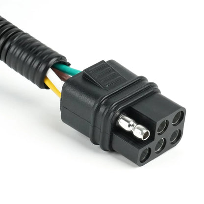 48"4-Way Flat to 6-Way Connector Wiring Harness For Forest River Rockwood Camper