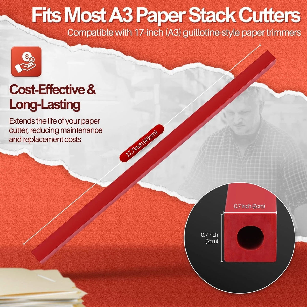 Flexzion 17" A3 Cutting Stick Replacement, Stack Paper