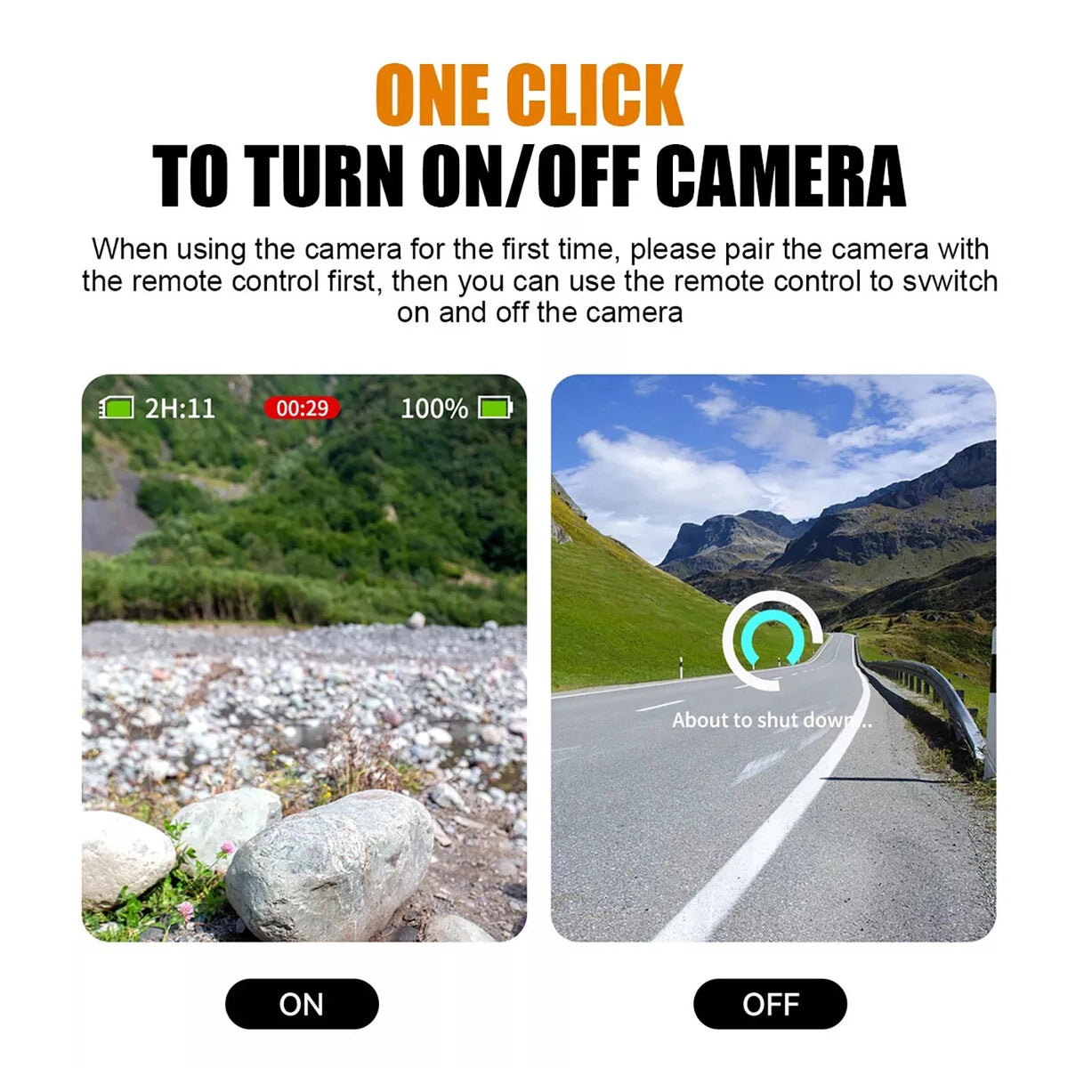 1PC Mini Waterproof Bluetooth Remote Control For GoPro Hero 13/12/11/10/9/MAX