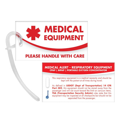 Medical Equipment ID 4 1/4 inch x 2 1/2 inch, Equip - White and Red