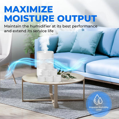 30-Pack Top Fill Humidifier Replacement 1.69 x x 1.26 inches, White