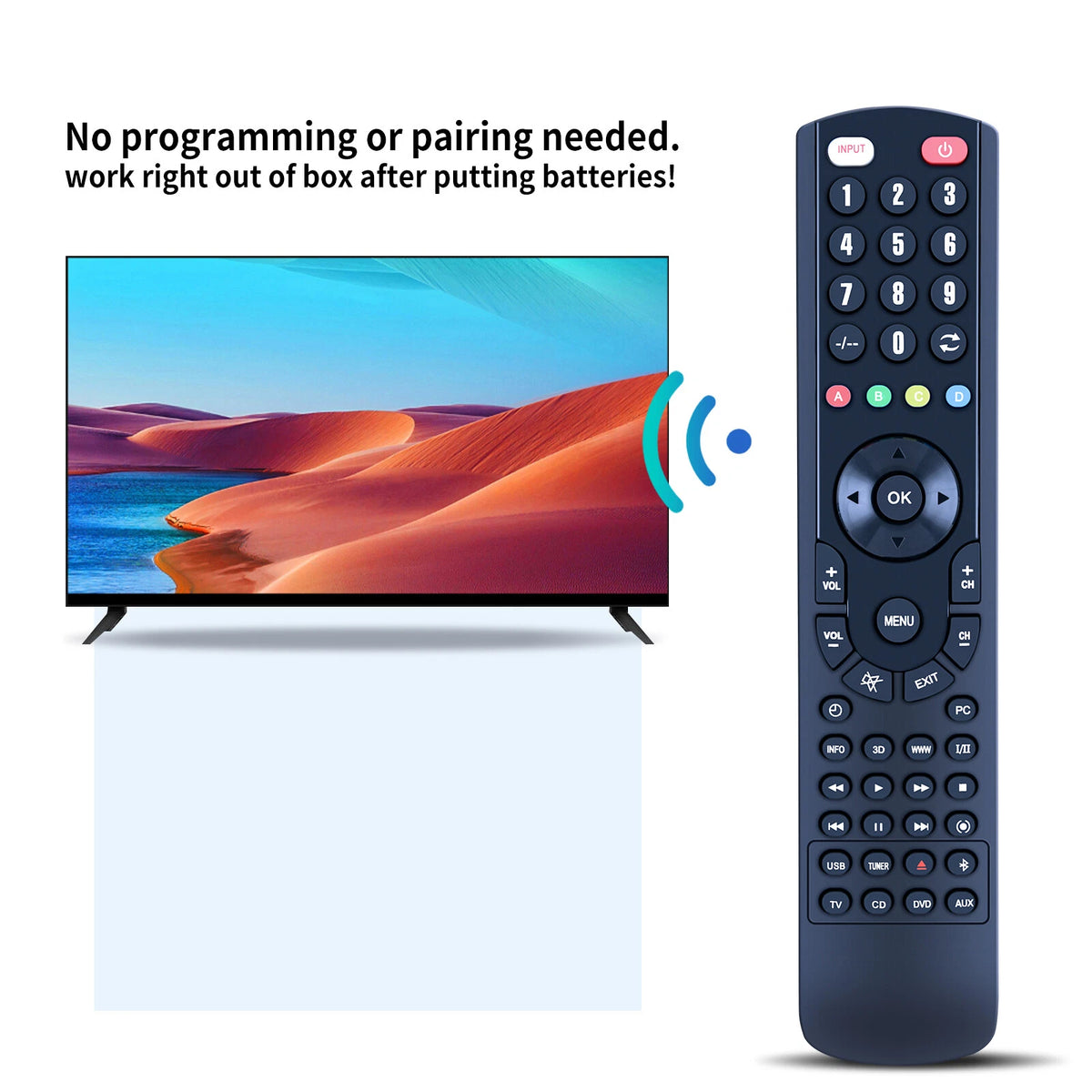 RC-1246 Replacement Remote Control For DENON PMA-900NE DCD-900NE