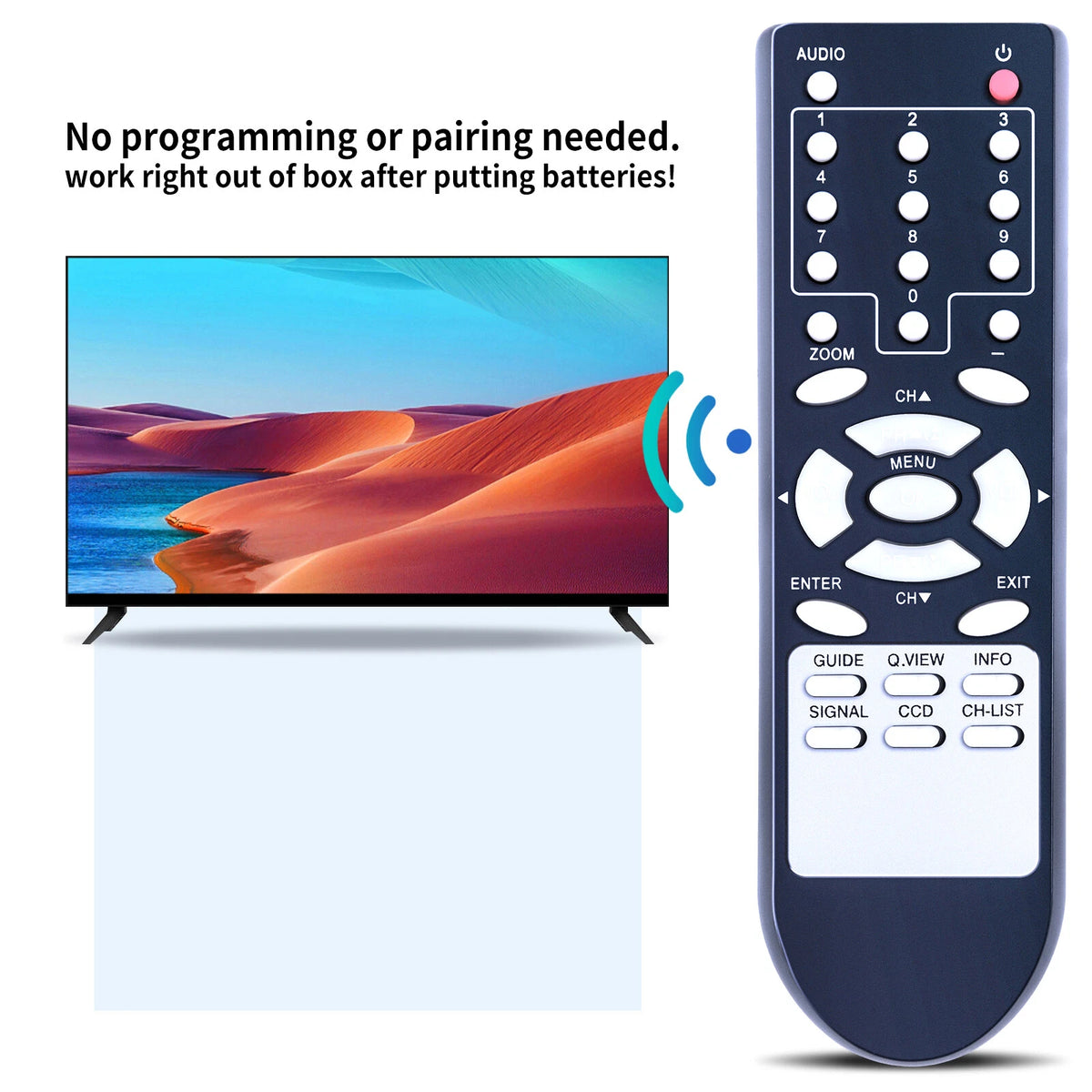 RC-032 Remote Control For COBY Converter box DTV100 DTV101 DTV102 DTV103