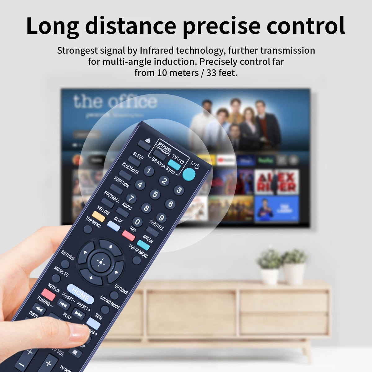 RM-ADP089 For Sony Blu Ray DVD Player Remote Control HBD-E2100 HBD-E3100