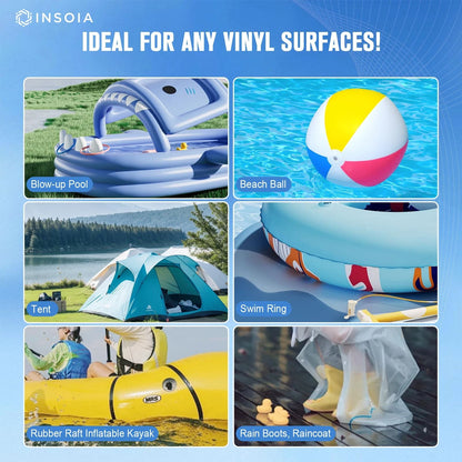 Pool Liner Patch, Air Mattress Repair Kit 120 120ml x 2, 2 x 120 ML / 4.06 oz