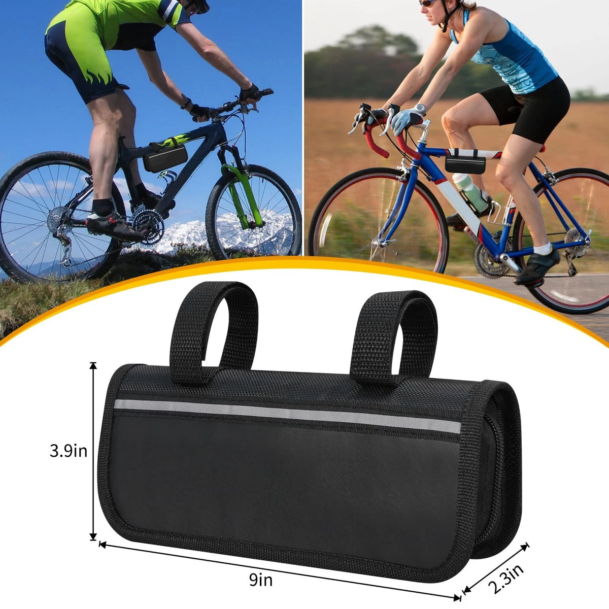 Bike Repair Kit, Bag With Tire Pump, Multitool, Tube Set