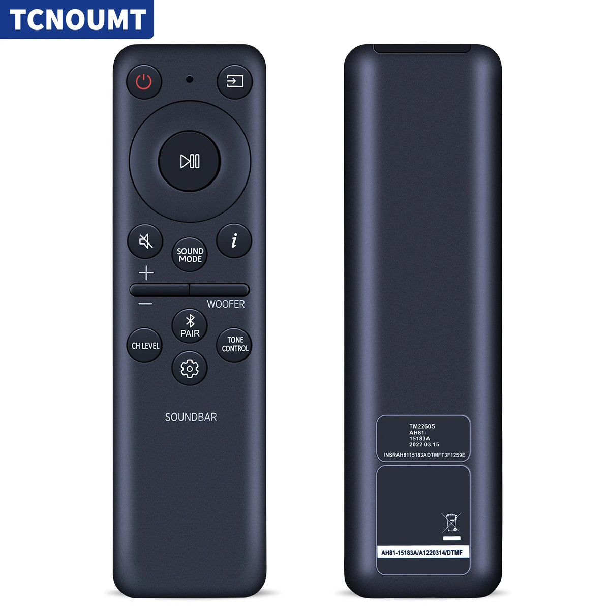 AH81-15183A Rechargeable Remote Control For Samsung Soundbar HW-S800D/ZA