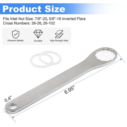 12 Point Fuel Inlet Inverted Flare Nut Spanner Wrench Tool For Holley Carbs 2300