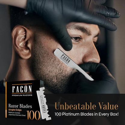 Facón Straight Razors for Men - Professional 1 Count (Pack of 1), Shave Ready