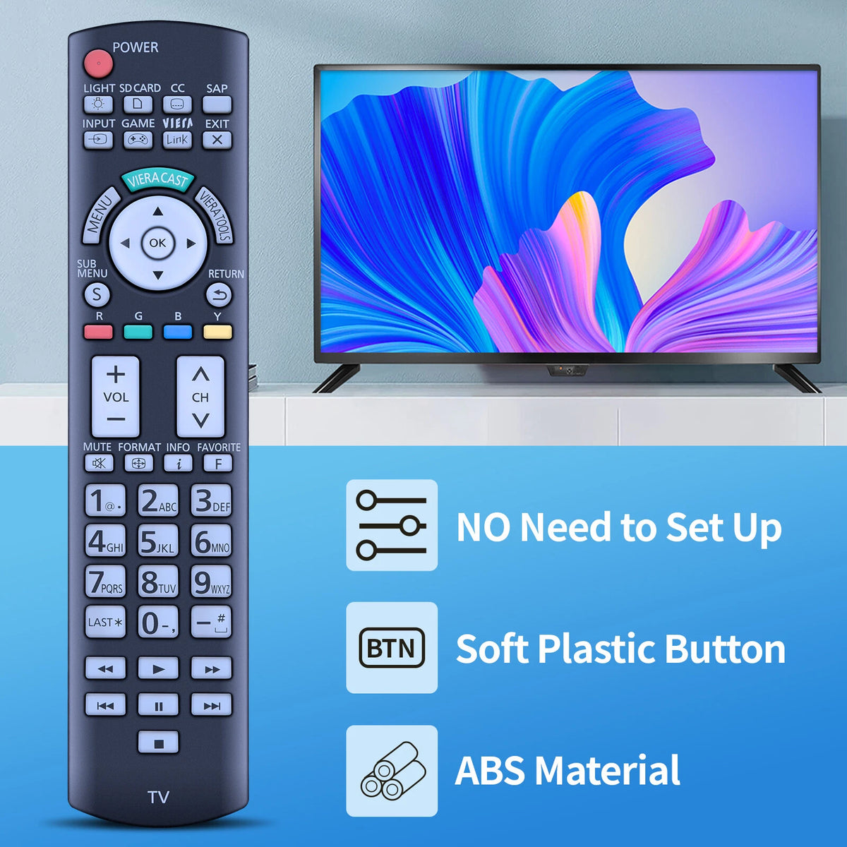 N2QAYB000486 Remote Control For Panasonic TV TCP42GT25 TCP42G25 TCP54VT25