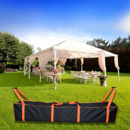 Large Tent Storage Bag 67X11.5X11.5in with Handles 67X11.5X11.5inch, orange