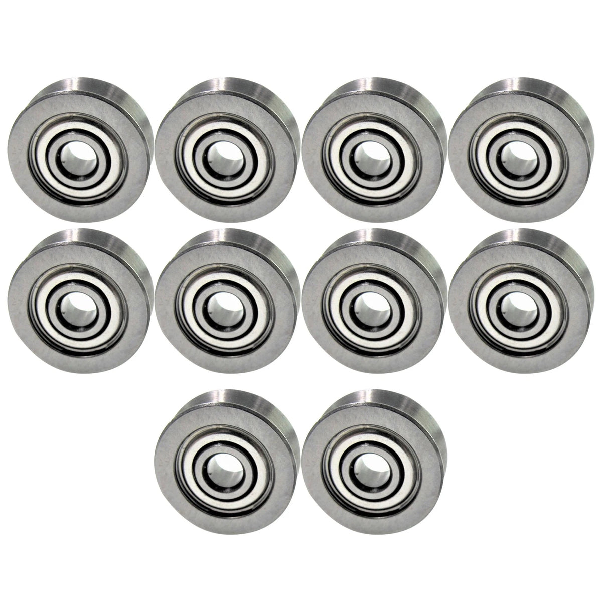 10Pcs V623ZZ Groove Guide Pulley Rail Ball Bearings For Linear Motion System