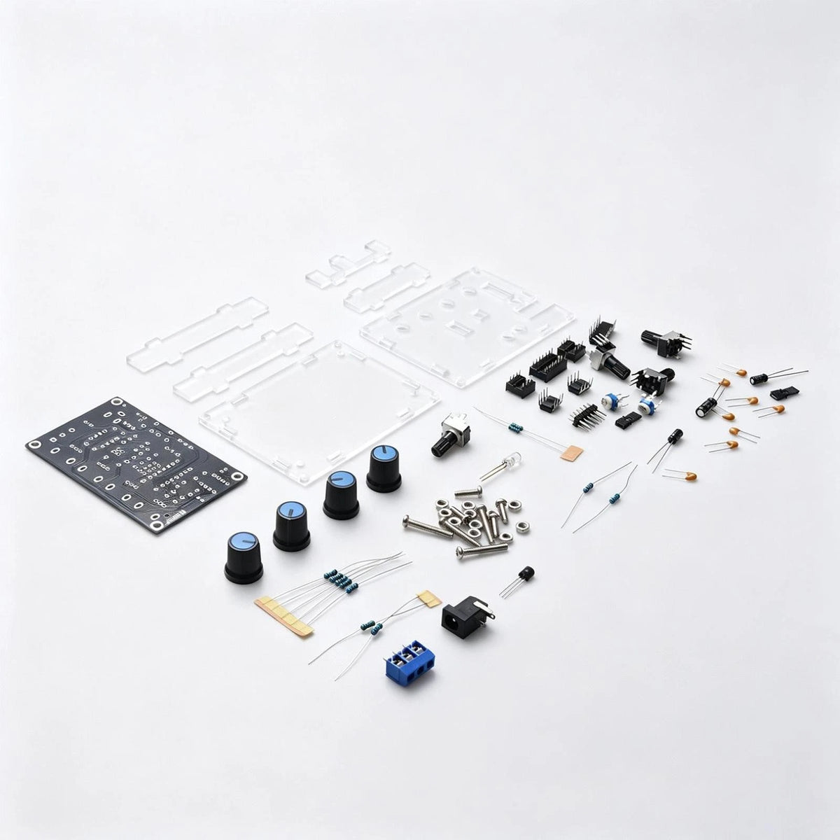12V~15V FR4 + Acrylic 5Hz~400KHz Frequency Range Signal Generator DIY Board Kit