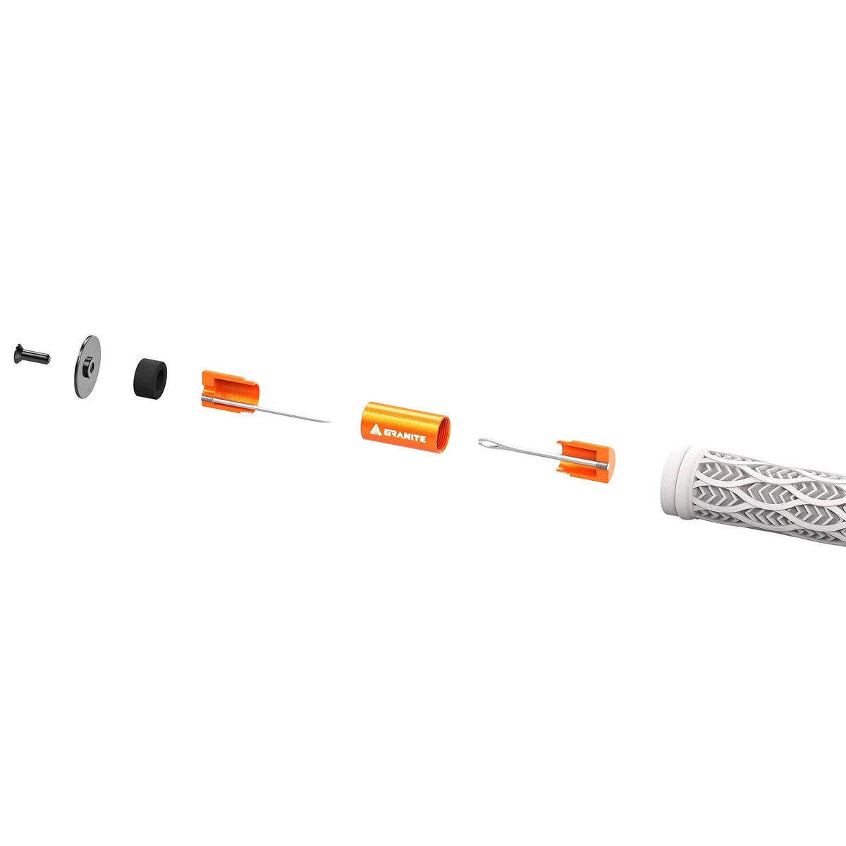 Granite Stash Tubeless Flat Tire Repair Kit Bike Tool Taille unique, Orange