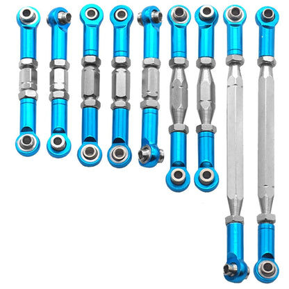ShareGoo 9Pcs Metal Pull Rod Steering Servo Link Linkages Swing Arm Tie 1/12
